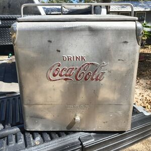 Coca-Cola Vintage Metal Cooler